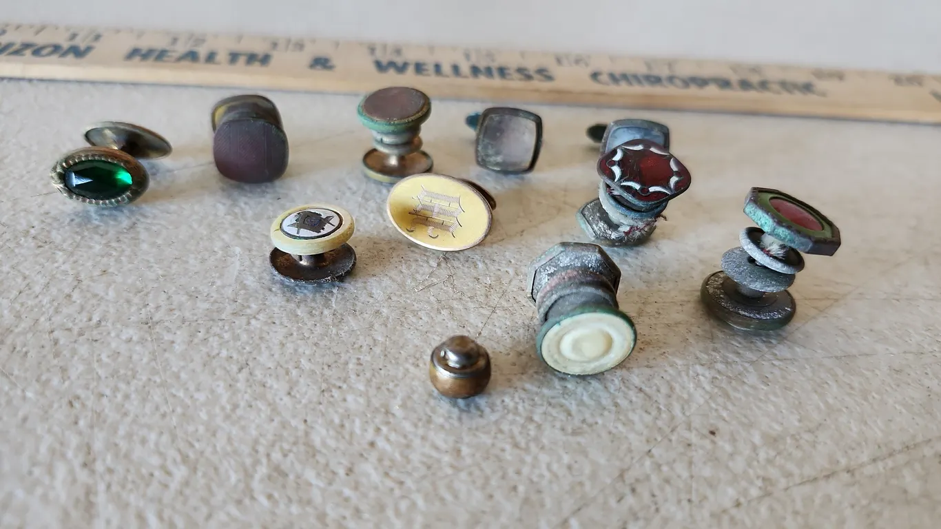 Vintage Cufflink Snap Clips