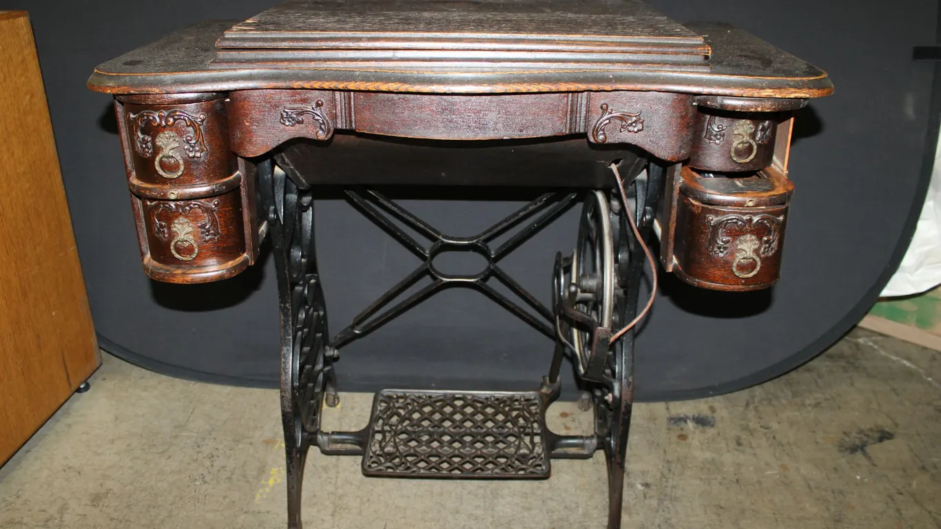 Antique Minnesota Sewing Machine Cabinet