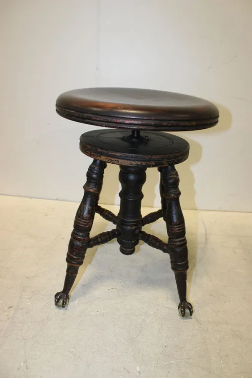 Antique Piano Stool