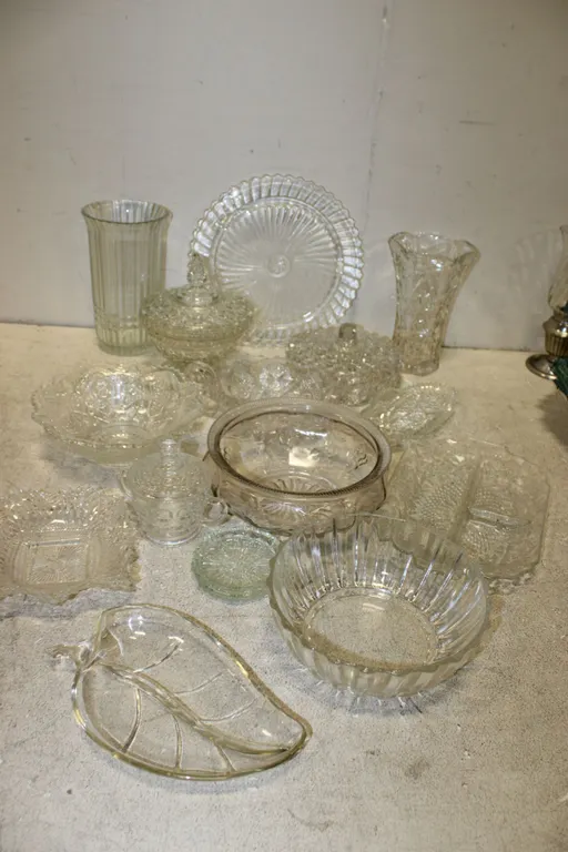 Pressed Glass Serving Pieces