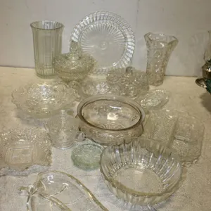 Pressed Glass Serving Pieces