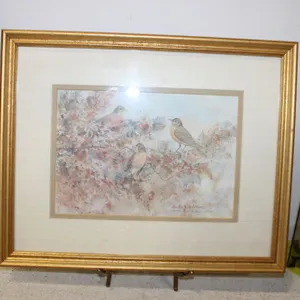 Loretta W. Whitstrom Bird Botanical Print