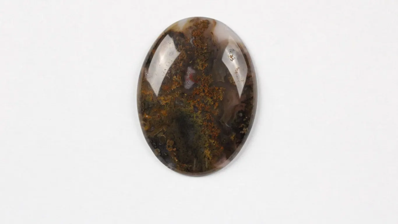 Plume Agate Cabochon