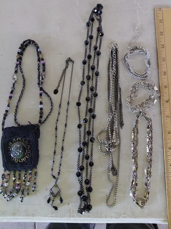 7 Assorted Necklaces-Claire's, Etc.