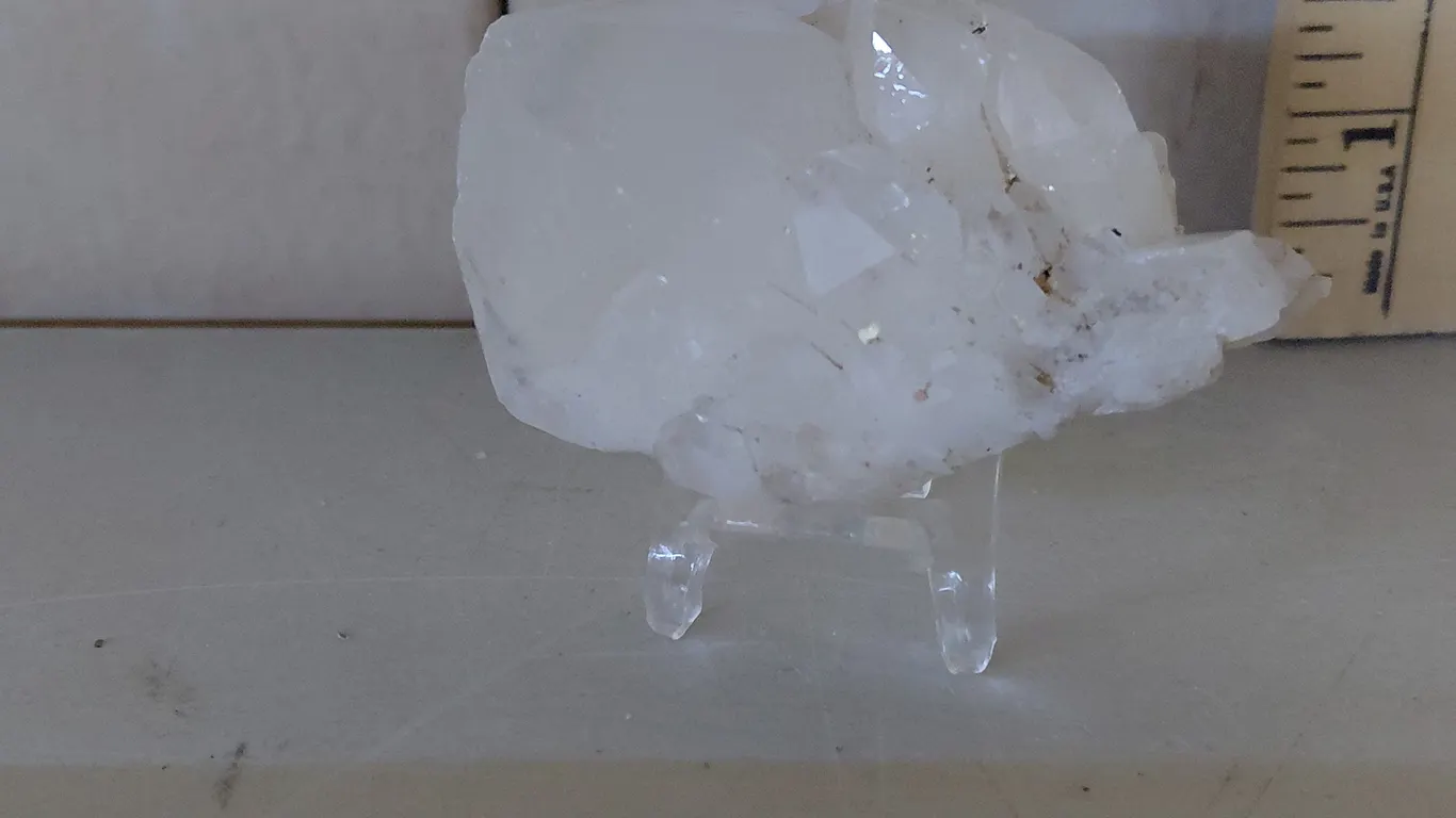 Himalayas Clear Quartz Cluster W/Plastic Stand