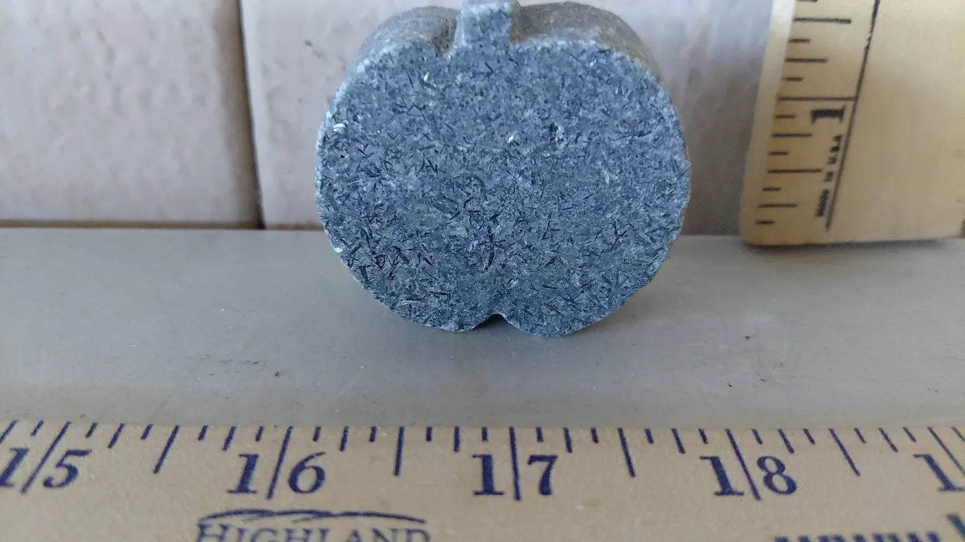 Pumpkin Shaped Stone, Believe To Be Basalt Or Granite