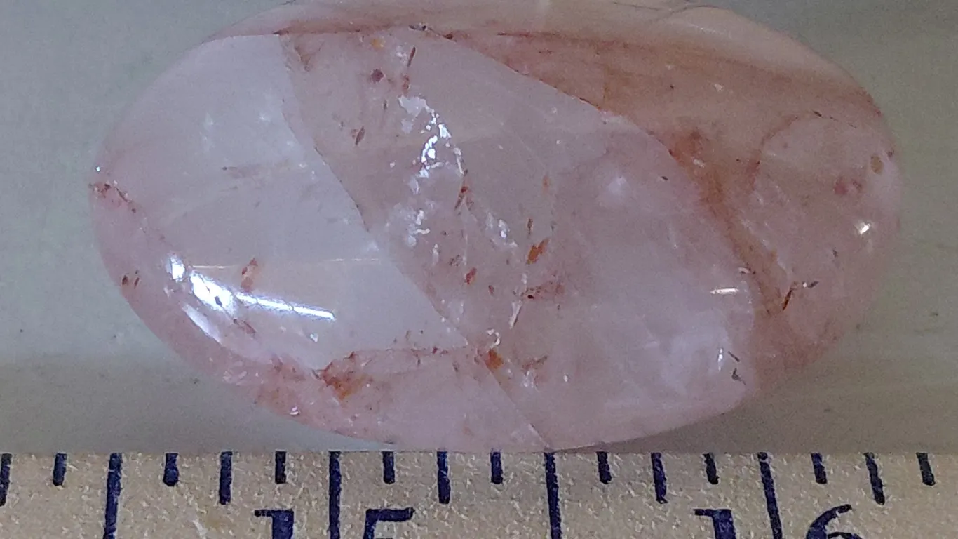Pink Morganite Palm Stone