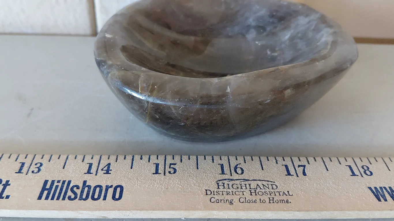Smokey Quartz Bowl 4.5"X4"X1.75"