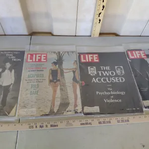 1960s Life Magazines-This Girl Tron, A Monstrous War, The 2 Accused, & Battle Jump
