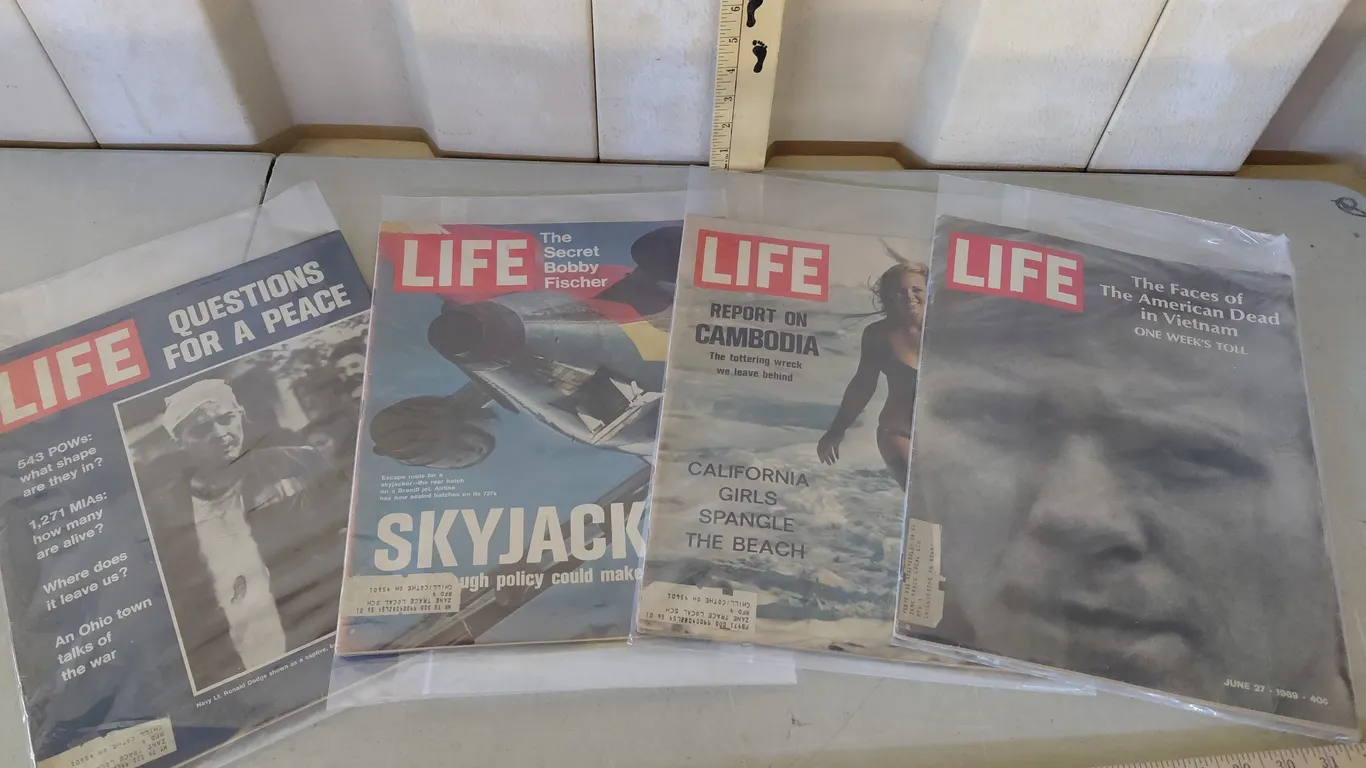 1970s Life Magazines-Skyjacking, Report On Cambodia, & Questions For Peace
