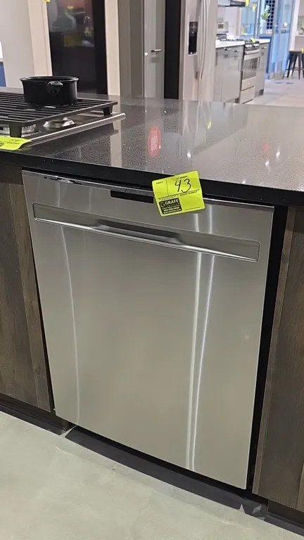 GE Profile PDP715SYN4FS built-in top control dishwasher. Features stainless steel finish with pocket handle, top hidden controls, three rack levels in