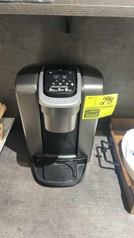 Keurig K-Elite single-serve K-Cup pod coffee maker. Features multiple brew sizes, iced coffee and strong brew options, hot water on demand, and a remo
