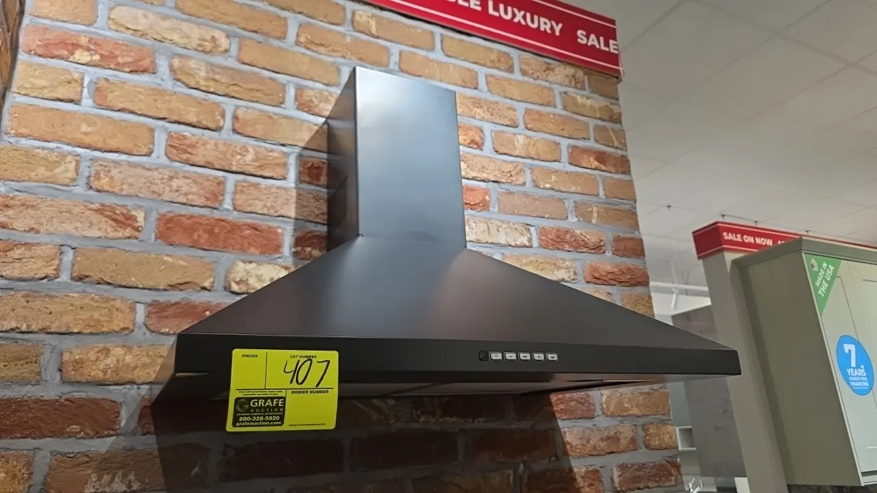 GE JVW5301FJ1DS range hood vent. Features dark finish stainless steel design, 3-speed push-button blower controls, dual cooktop lighting, and removabl
