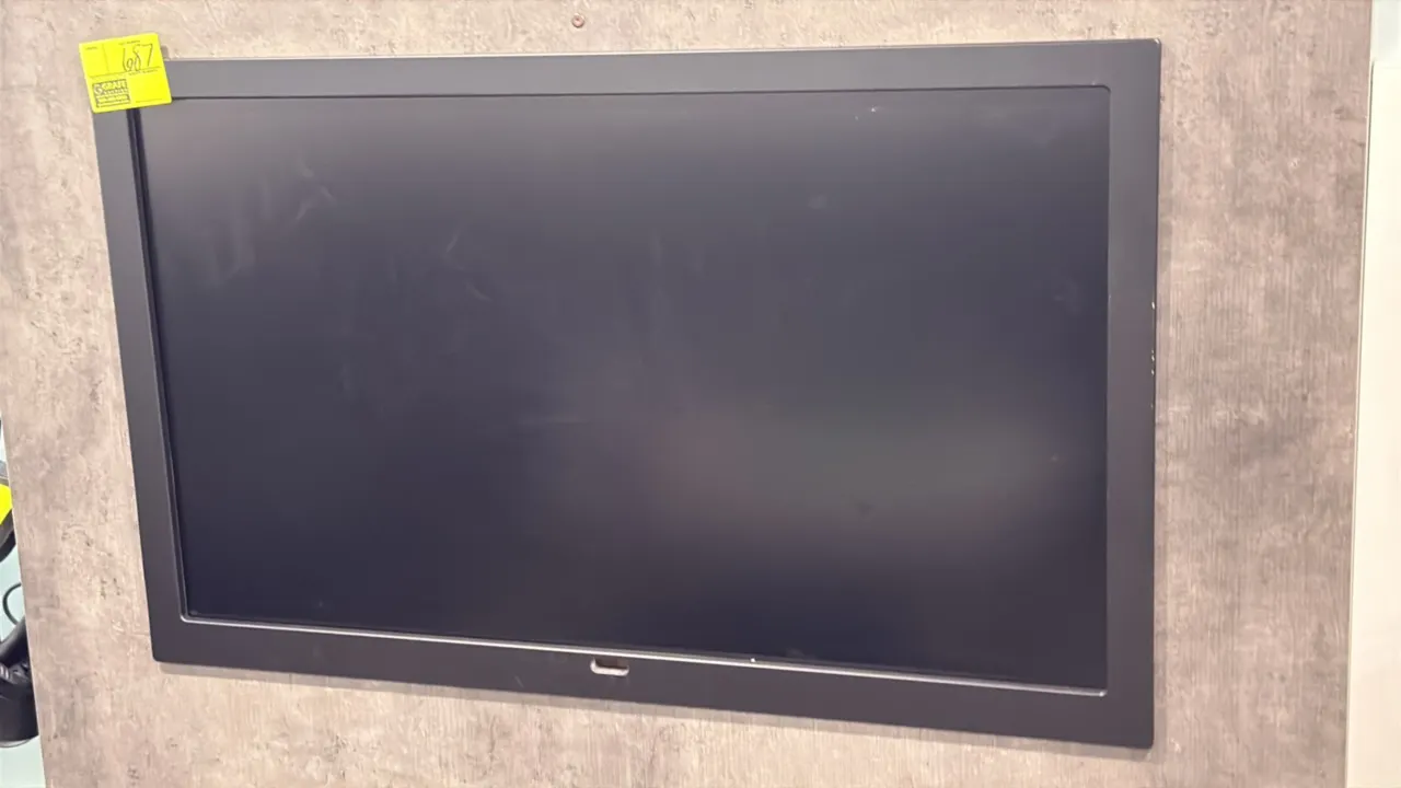 Samsung 50" flat screen color display monitor. Features a black bezel frame.