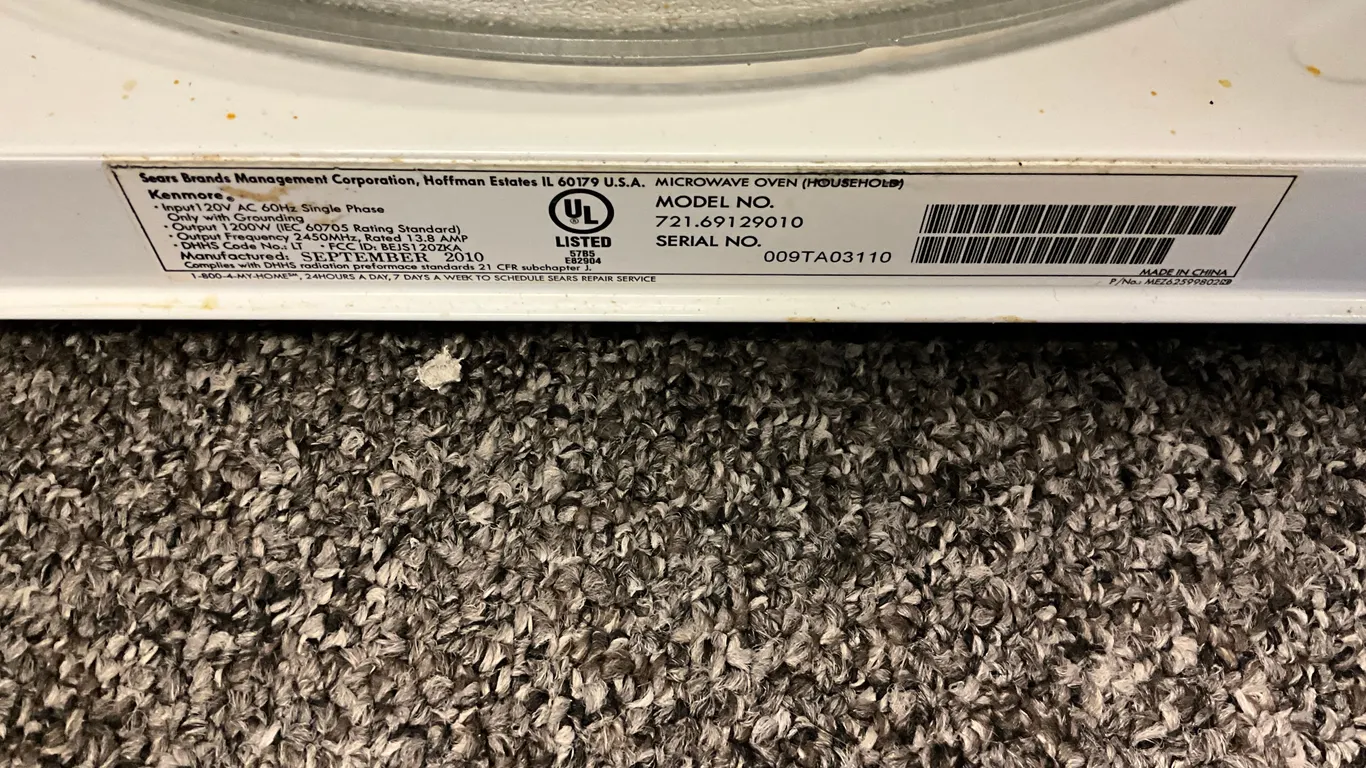 KENMORE MICROWAVE