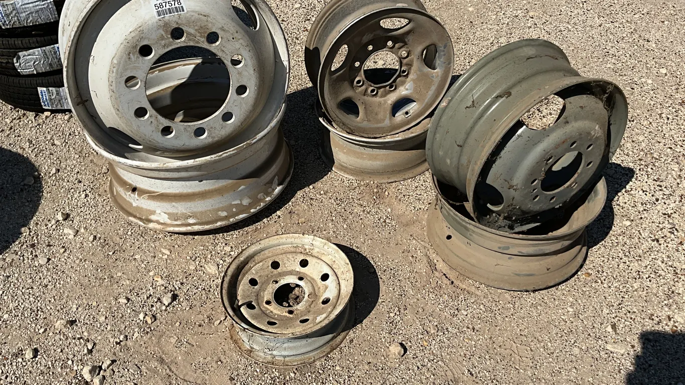 QTY OF (2) 10 LUG PATTERN CENTURION RIMS, (2) 8