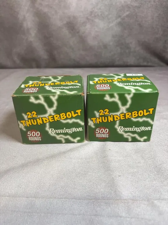 (2) 500 Round Boxes of Remington 22 Thunderbolt