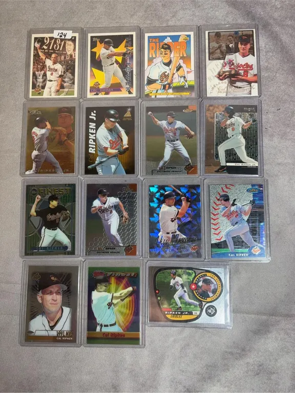 (15) Cal Ripken Jr. Cards Including Inserts, Finest Etc.
