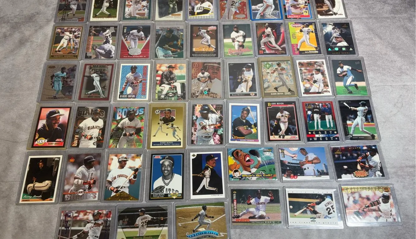(50) Card Lot of Barry Bonds Including Finest, UD, Pinnacle, Aura Etc.