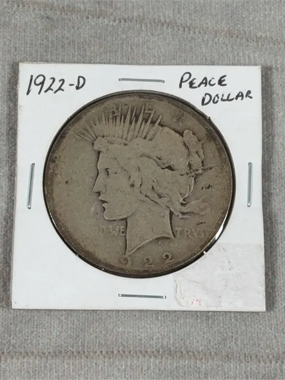 1922-D Peace Dollar 90% Silver