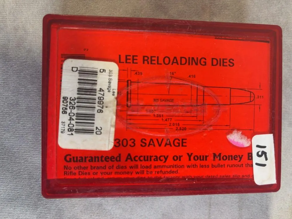 Lee 303 Savage 2 Die Set w/ Extras