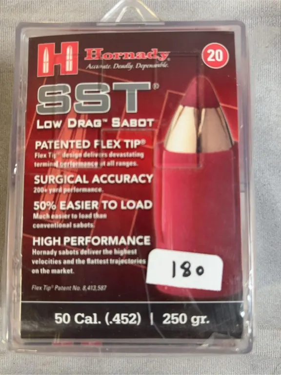 Hornady SST Low Drag Sabot 250 Gr. 20 pk. 50 Cal.