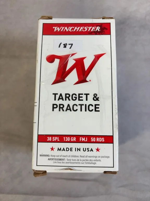 (2) 50 Round Boxes of Winchester 38 Spec. 130 Gr. FMJ