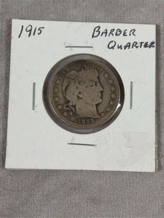 1915 Barber Quarter 90% Silver