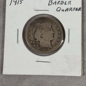 1915 Barber Quarter 90% Silver