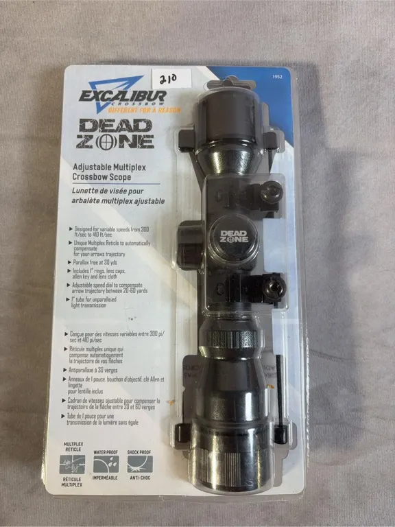 Brand New Excaliber Dead Zone Multi Reticle Crossbow Scope