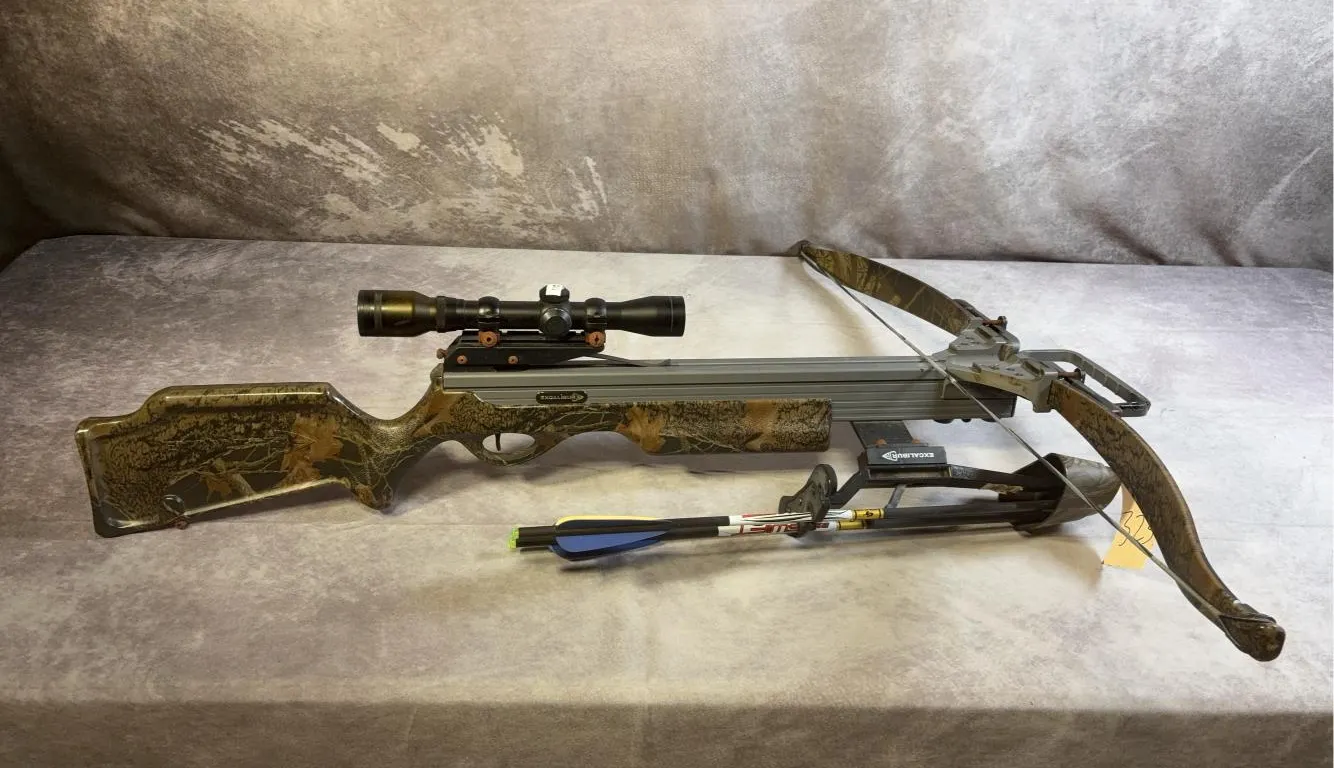 Excalibur Exocet 200 Crossbow w/ Multi Reticle Scope, 3 Arrows & Quiver