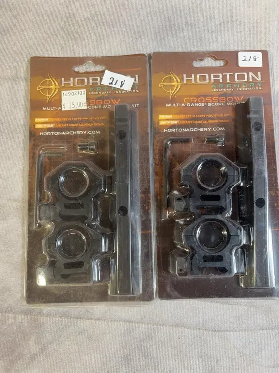 (2) Horton Crossbow Scope Mounts - New in Package