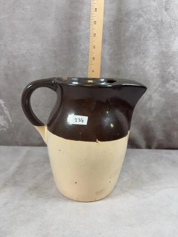 2 Tone Stoneware Pitcher