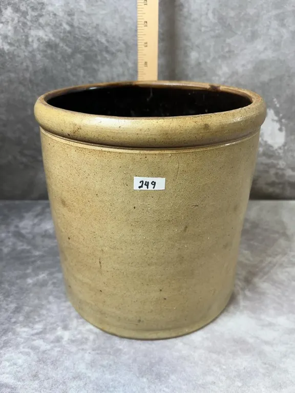 (2) Gallon Utility Crock. Possible McComb. Excellent Condition. No cracks or chips. Circa 1880-1905