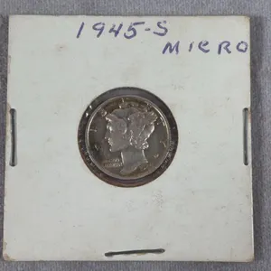 1945-S Micro Mercury Dime "Rare" 90% Silver