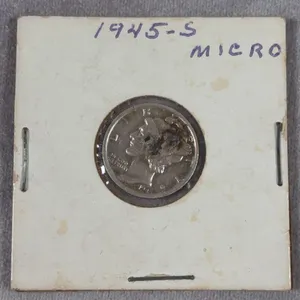 1945-S Micro Mercury Dime "Rare" 90% Silver