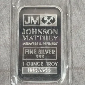 2 oz. bar .999 Silver Johnson Mathey