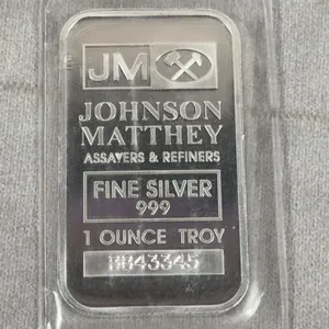 3 oz. bar .999 Silver Johnson Mathey