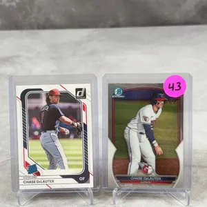 2023 Bowman Chrome Chase Delauter & 2026 Donruss Rated Rookie Chase Delauter