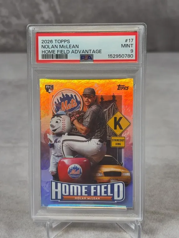 2026 Topps Homefield Advantage Nolan McLean PSA 9 Pop 11
