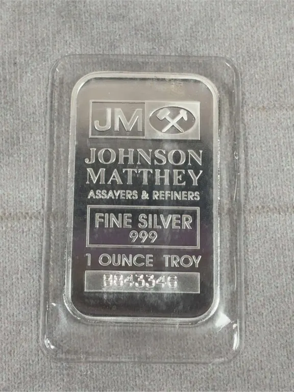 4 oz. bar .999 Silver Johnson Mathey