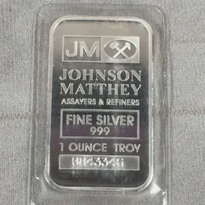 4 oz. bar .999 Silver Johnson Mathey