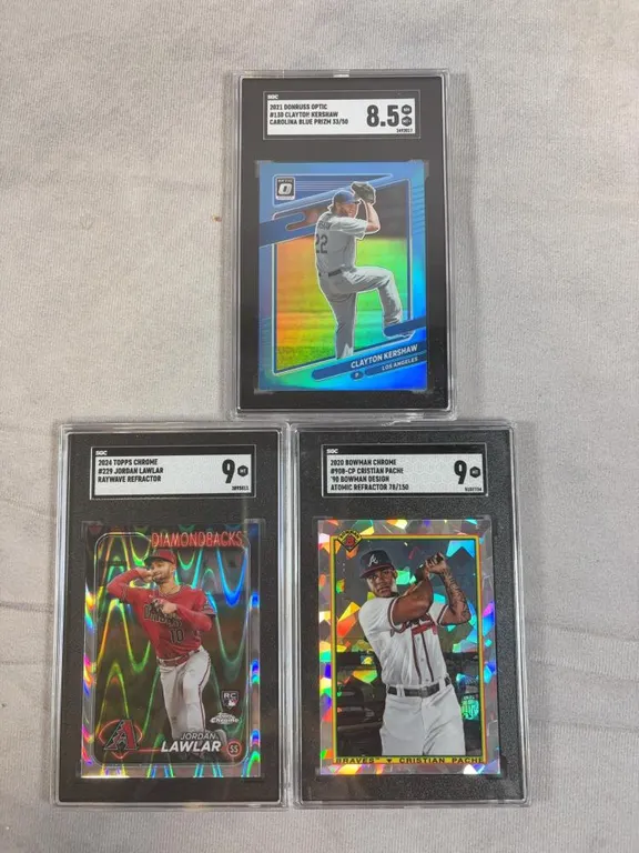 (3) Baseball Cards - See Description