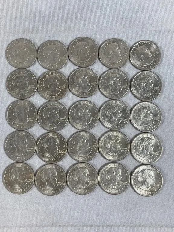 Roll of 25 Susan B Anthony Dollars