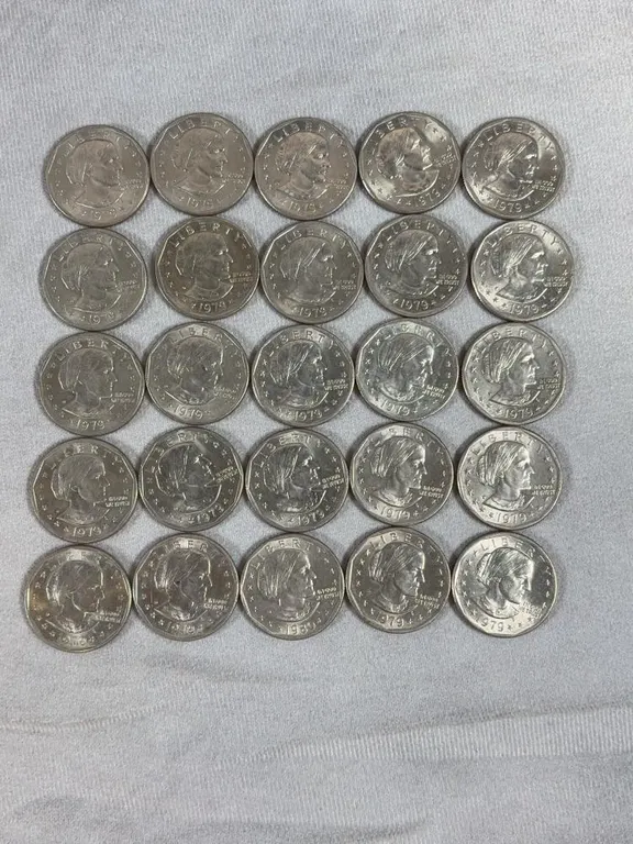 Roll of 25 Susan B Anthony Dollars
