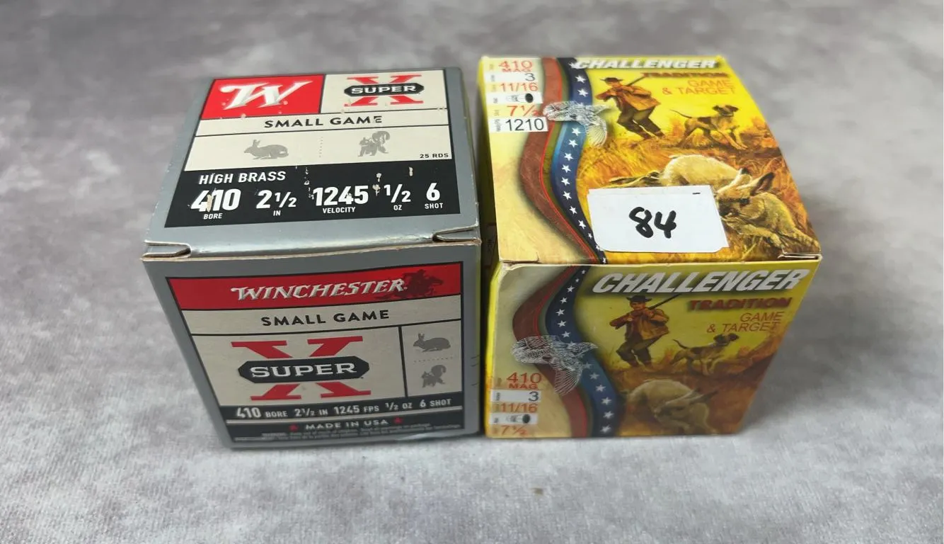 (2) 25 Round Boxes of 410 GA. Ammo