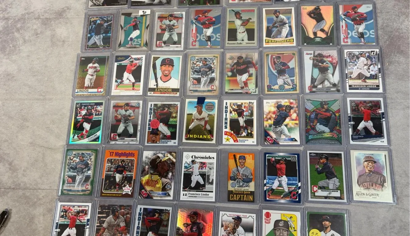 45 Francisco Lindor Cards Including Rookies, Inserts & Short Prints