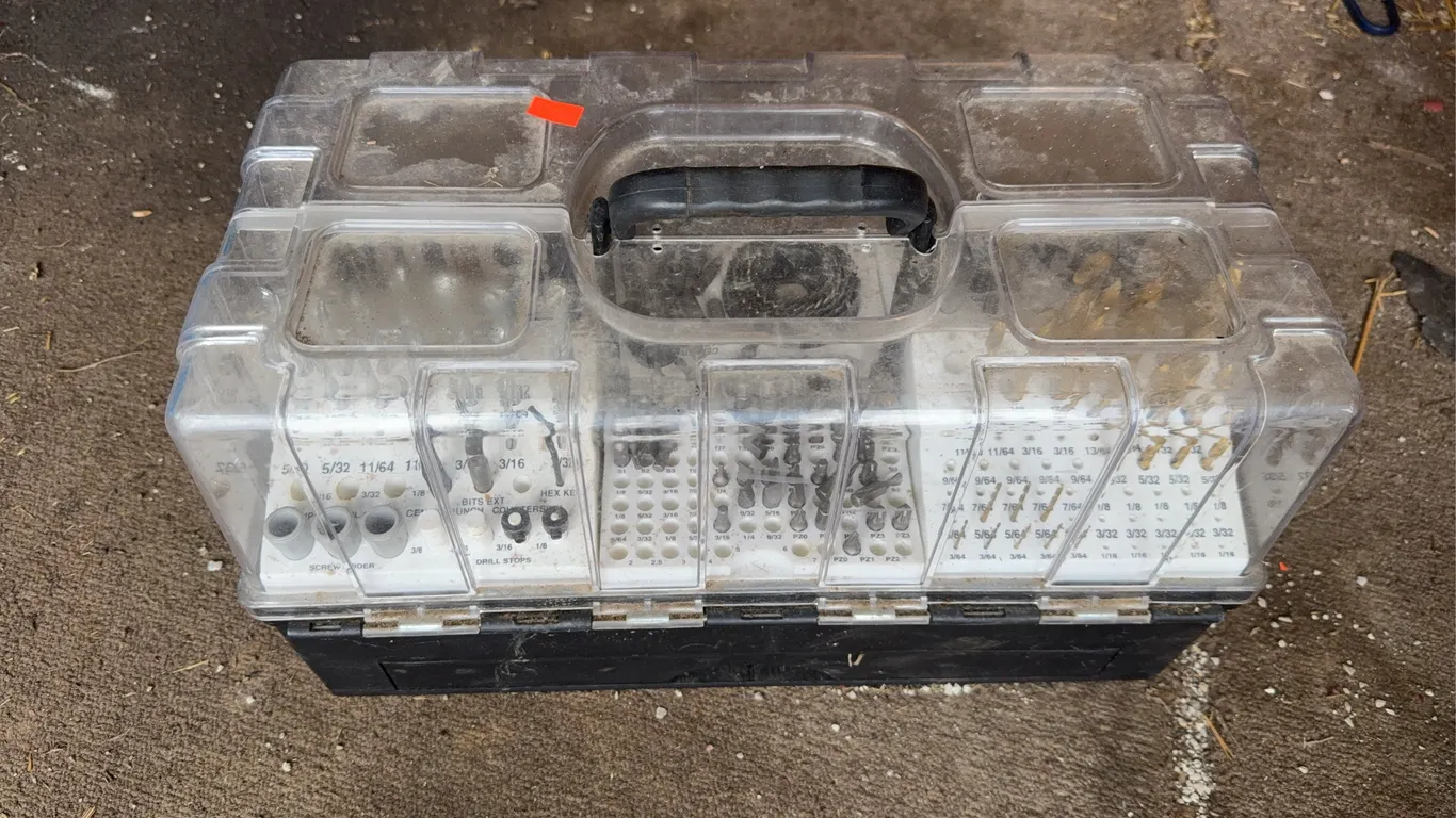 Tool box with bits