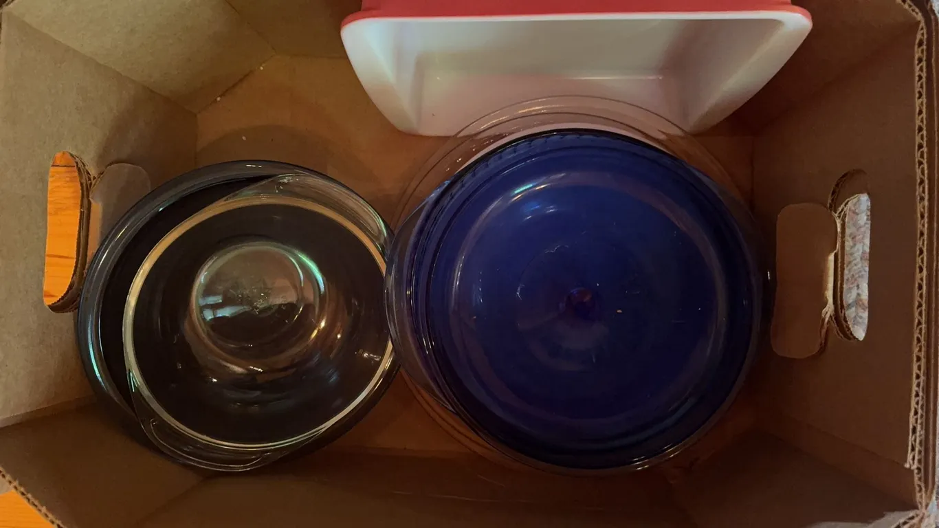 Box of Pyrex