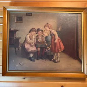 Edmund Adler Print Picture w/frame